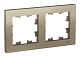 Рамка 2 поста AtlasDesign Шампань SE ATN000502 купить AtlasDesign