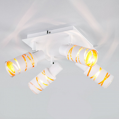 Спот EUROSVET 20085/4 белый E14 4*40W купить Споты