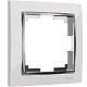 Рамка 1 пост Werkel WL03-Frame-01 белый/серебро W0011901 купить Werkel  Рамки