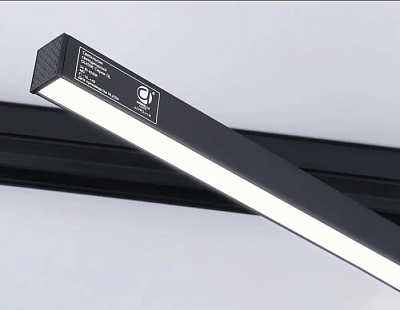 Трековый светильник магнитный Ambrella GL4206 24W  4200K 48V черный купить Магнитные трековые светильники