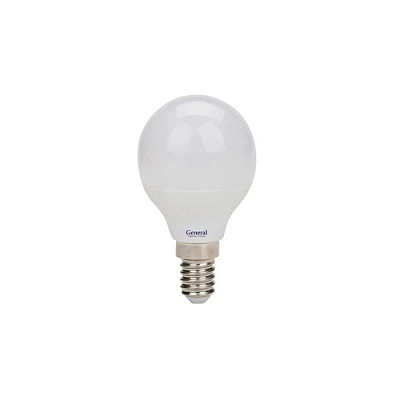 Лампа GENERAL Optimum 100163 шарик 7W E14 2700 купить Светодиодные