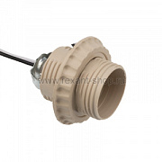 купить Патрон Е27 с прижимным кольцом пластик с проводом 20см 11-8875 Патроны