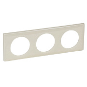 купить Рамка 3 постовая Legrand Celiane 066623 Слоновая кость глянец Celiane 1