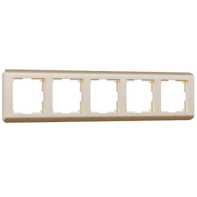 Рамка 5 постов Werkel WL12-Frame-05 шампань рифленый W0052111 купить Werkel  Рамки