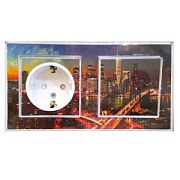 купить Розетка с заземлением со шторками AtlasDesign Art Белый SE ATN200145 AtlasDesign