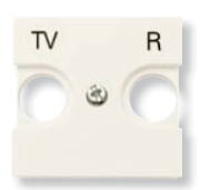 купить Накладка для TV-R розетки 2-модульная ABB Zenit Белый N2250.8 BL ABB Zenit