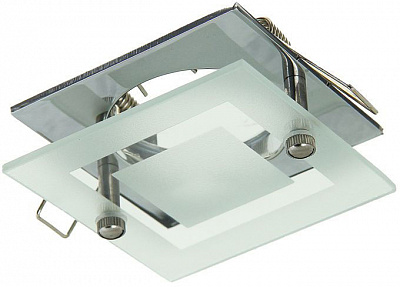 Точечный светильник Linvel ELC-144+C3 CH квадрат со стеклом MR16 GU5.3 купить Точечные светильники