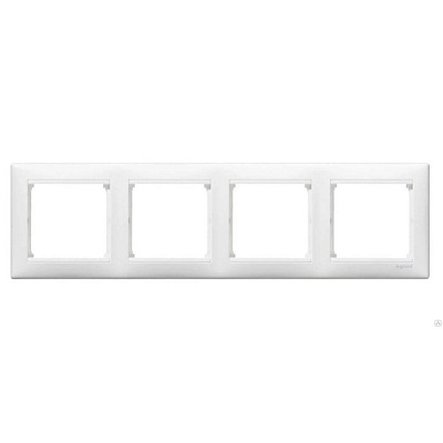 Рамка 4 поста Legrand Valena Белый 774454 купить Legrand Valena