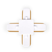 купить Коннектор Х-образный для шинопровода Ambrella GL7082 WH белый  Коннекторы