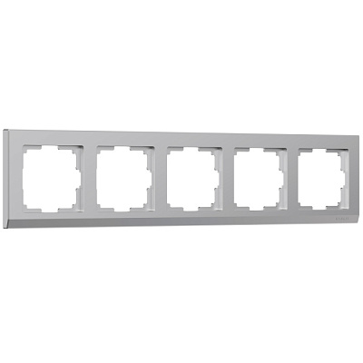 Рамка 5 постов Werkel WL04-Frame-05 серебро W0051806  купить Werkel  Рамки