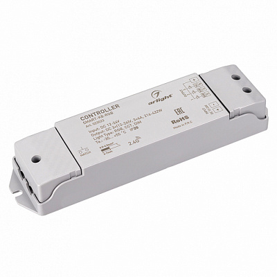 Контроллер 12-24V 216-432W Arlight SMART-K8-RGB 3*6A 023023 купить Управление светом (проф)