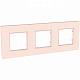 Рамка 3 поста Unica Quadro Розовый жемчуг MGU4.706.37  купить Unica Quadro Рамки