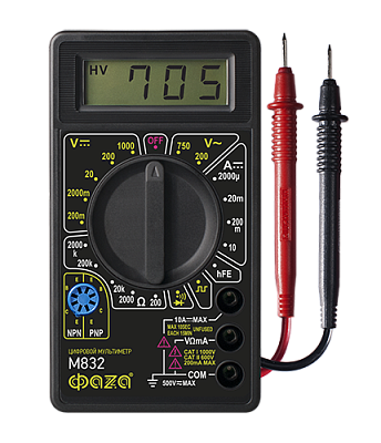 Мультиметр ФАZА М832 цифровой  купить Инструмент