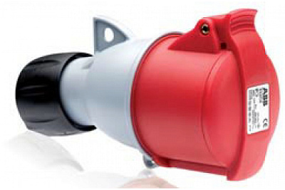 Розетка кабельная ABB 32A 3P+E IP44 купить Силовые разъемы