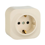 купить Розетка со шторками з/к Legrand Quteo 782250 Бежевый Legrand QUTEO/PLEXO накладные