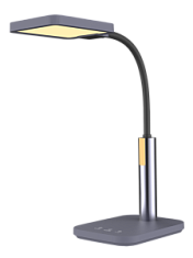 купить Лампа настольная светодиодная CAMELION KD-834 C08 антрацит 10W 3-4-6K, диммер, ночник Настольные