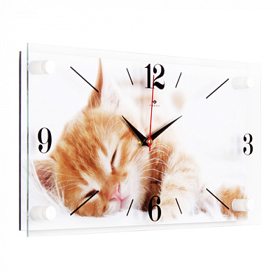 Часы настенные 21Век 1939-1160 "Котик" купить Часы