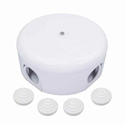 купить Коробка распределительная Бирони B1-522-21-K D110 белый пластик БИРОНИ пластик