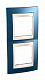 Рамка 2 поста вертикальная Unica Хамелеон Голубой лед Бежевый MGU6.004V.554 купить Unica Хамелион Рамки