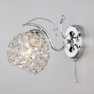 Бра EUROSVET 7777/1 хром E27 60W купить Бра