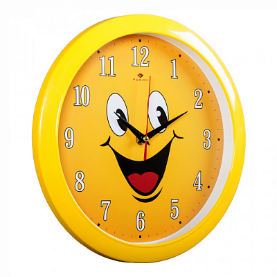 Часы настенные 21Век 6026-165 "Смайлик с улыбкой" "Рубин" купить Часы