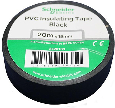 Изолента Schneider Electric ПВХ 19*20м черная 469215 купить Комплектующие