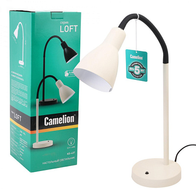 Лампа настольная Camelion KD-437 C01 молочный Е27 40W купить Настольные