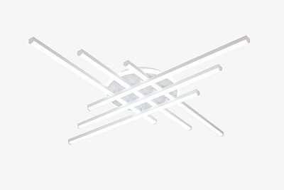 Люстра светодиодная Linvel MS 1224/6+1 Парабель 100W Белый 3000-6000K диммер 850х850х75мм купить Светодиодные люстры