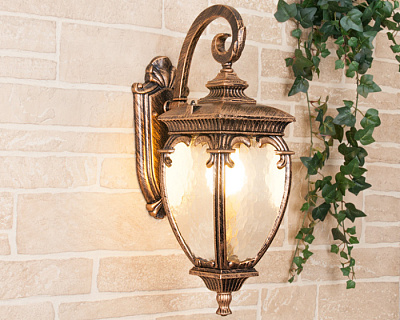 Уличный светильник Elektrostandard  Andromeda D черное золото  купить Садово-парковые