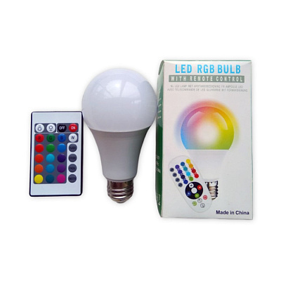 Светодиодная лампа Уралайт A70 RGB 9W Е27 купить Цветные