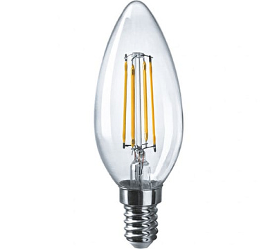 Лампа Navigator свеча филамент 6W 2700K E14 61354 купить Светодиодные