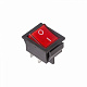 Выключатель клавишный Rexant 36-2330 250V 16А ON-OFF красн.инд. купить Комплектующие