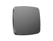 купить Лицевая панель выключателя 1клавишного Ambrella Volt антрацит серый Omega OP6510 Ambrella Volt