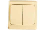 купить Выключатель 2 клавишный SE Lexel Этюд BC10-002k Крем Lexel Этюд
