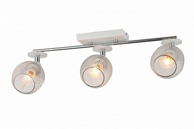 Люстра ламповая LINVEL LV 9351/3 Флавио белый хром 14 40W *3 купить Ламповые люстры