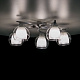 Люстра потолочная Citilux Кристи CL152157 Алюминий Хром купить Ламповые люстры