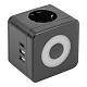 Разветвитель UNIEL S-GES2-16SBUC BLACK 16A з/к 2гн+2USB+1TYPE C+ночник купить Разветвители, Переходники
