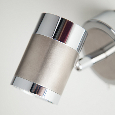 Спот EUROSVET 20058/1 перламутровый сатин выключатель GU10 50W купить Споты