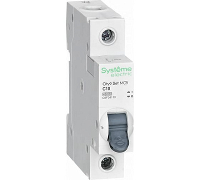 SE City9 Set Автоматический выключатель 1P 10A 4.5kA SE C9F34110 купить Schneider Electric