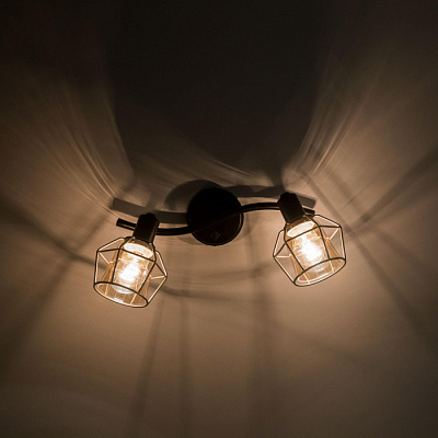 Спот CITILUX CL542521 Таверна черный выключатель E14 2*60W купить Споты