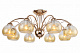 Люстра ламповая LINVEL LV 9300/8 Бови Золото E14 40W *8 купить Ламповые люстры