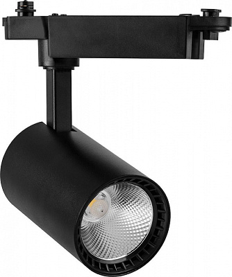 Трековый светильник Feron AL102 32516 светодиодный 12W 4000K 1080Lm 35 градусов черный купить Трековые светильники