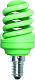 Лампа Ecola Spiral 12W E14 green купить Цветные