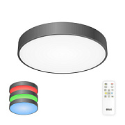 купить Люстра светодиодная CITILUX CL72470G1 RGB Купер Чёрный 70W ПУЛЬТ до 21 кв.м  Светодиодные люстры