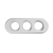 купить Рамка 3 поста Бирони BF1-630-21 белый пластик БИРОНИ пластик