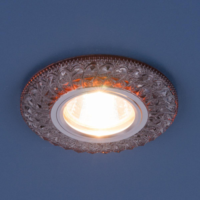 Точечный светильник Elektrostandard 2180 дымчатый MR16 GU5.3 с LED подсветкой купить Встраиваемые