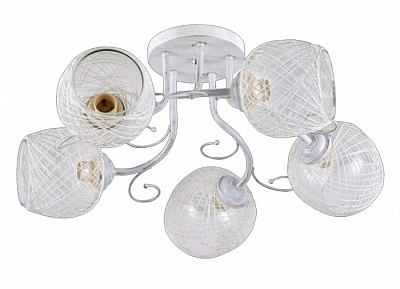 Люстра ламповая LINVEL LV 9067/5 белый E27 60W *5 купить Ламповые люстры