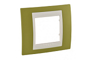 купить Рамка 1 пост Unica Хамелеон Фисташковый Бежевый MGU6.002.566 Unica Camelion Рамки