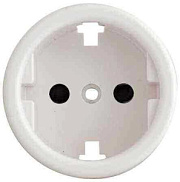 купить Накладка розетки с з/к пластик белый Бирони В3-061-21 БИРОНИ встройка