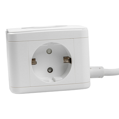 Удленитель UNIEL S-GCD2-1.5SBU WHITE 16A з/к 1.5m 2гн+2USB+1TYPE C+ночник купить Разветвители, Переходники